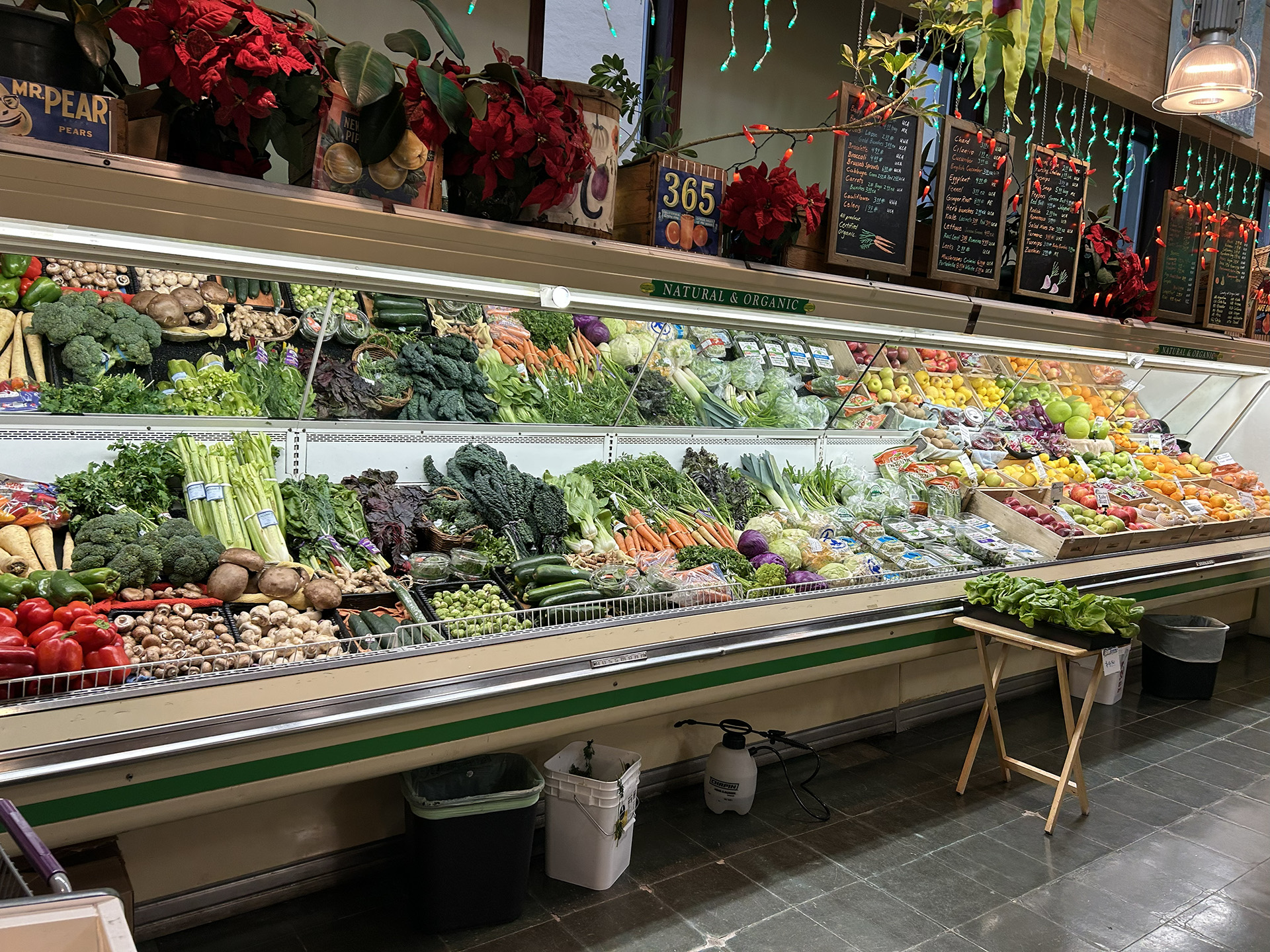 store interior: produce