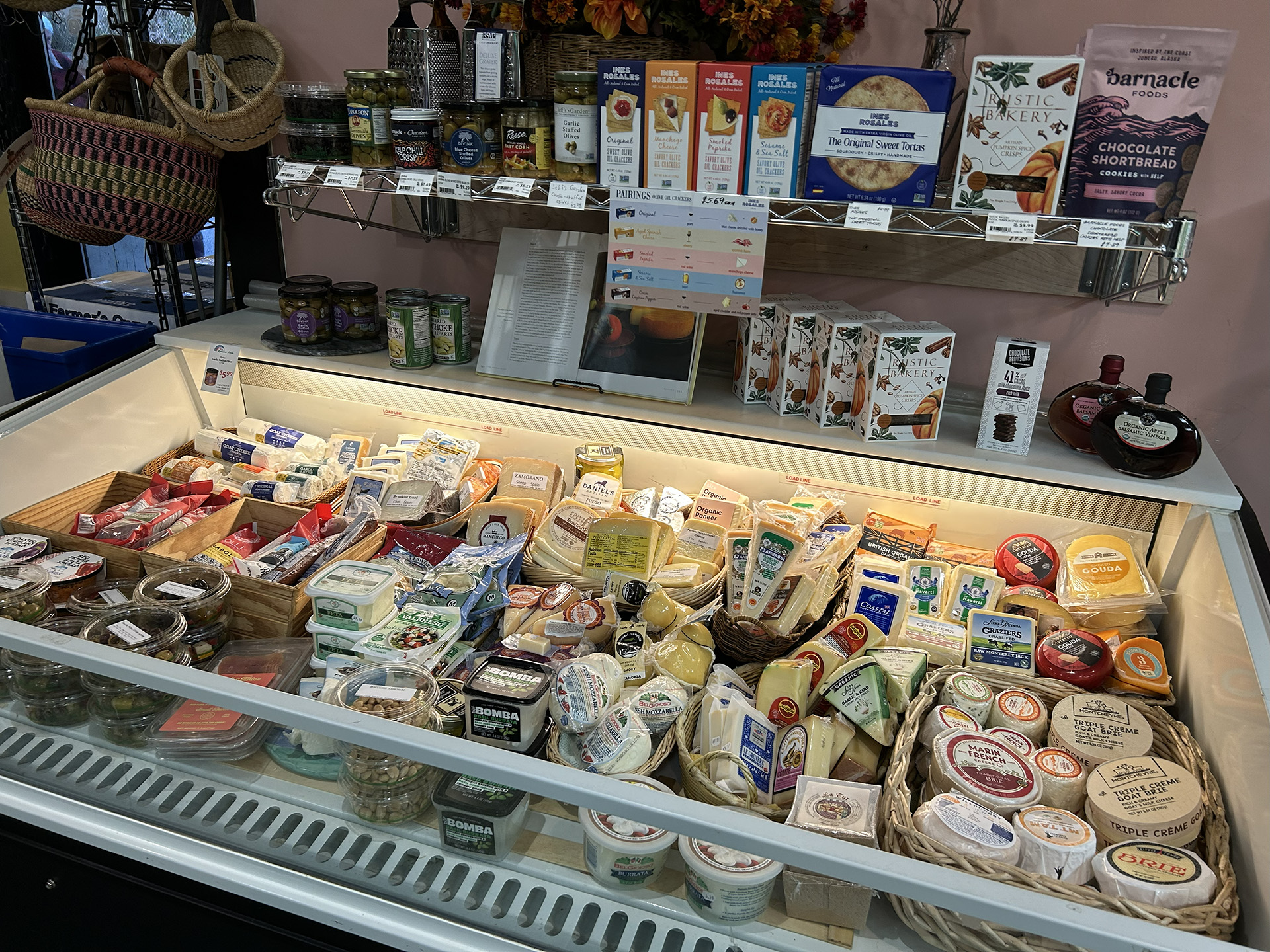 store interior: cheese
